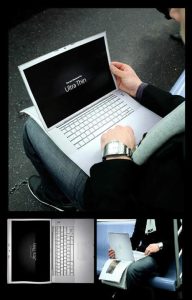 Iklan laptop mac book ultra thin